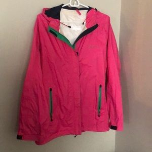 Vineyard Vines pink rain jacket